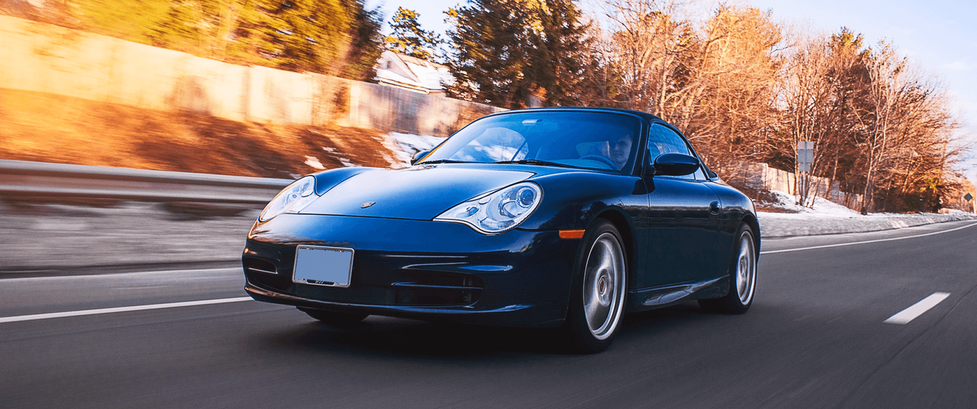 Dark Blue Porsche 911 (996) Targa